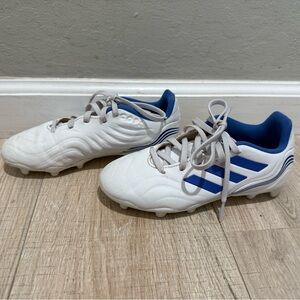 Adidas Copa Youth Firm Ground Soccer Cleats – White/Blue (US 1.5)